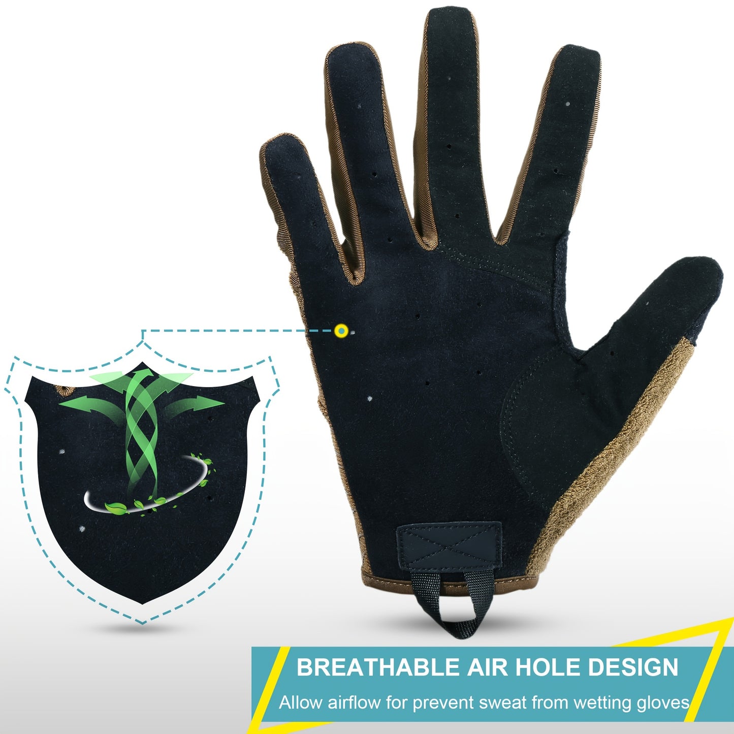 GUMAO Full-Finger Touchscreen Gloves Lightweight Closure