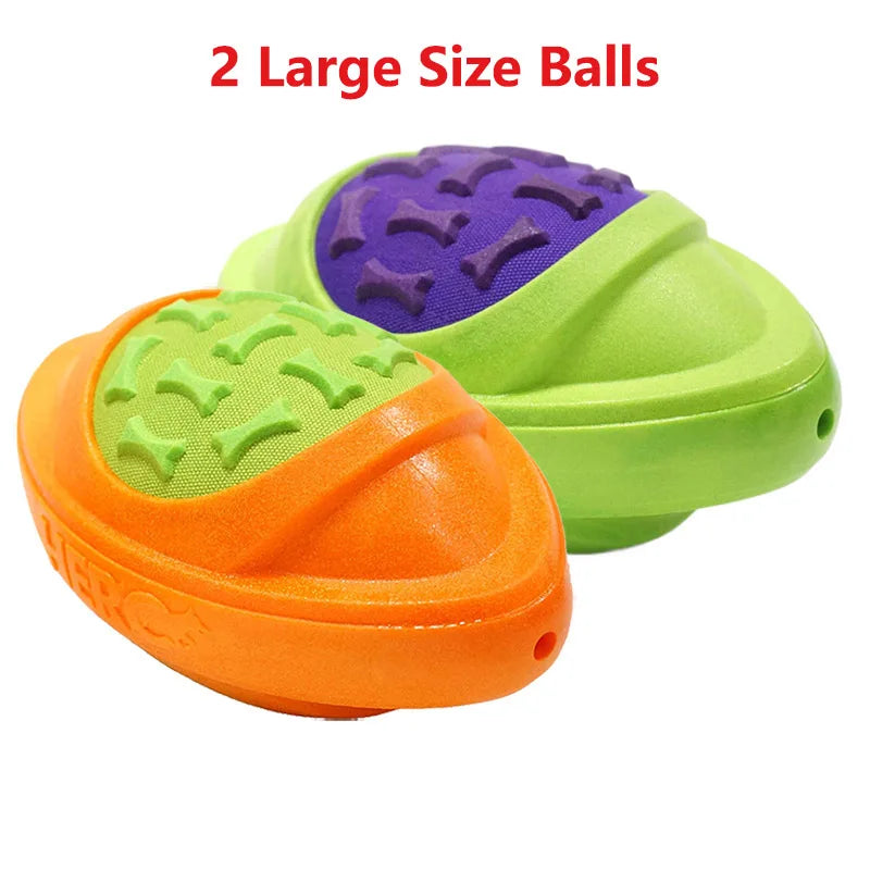 CAITEC Dog Football Toy Squeaky Floatable For Outdoors