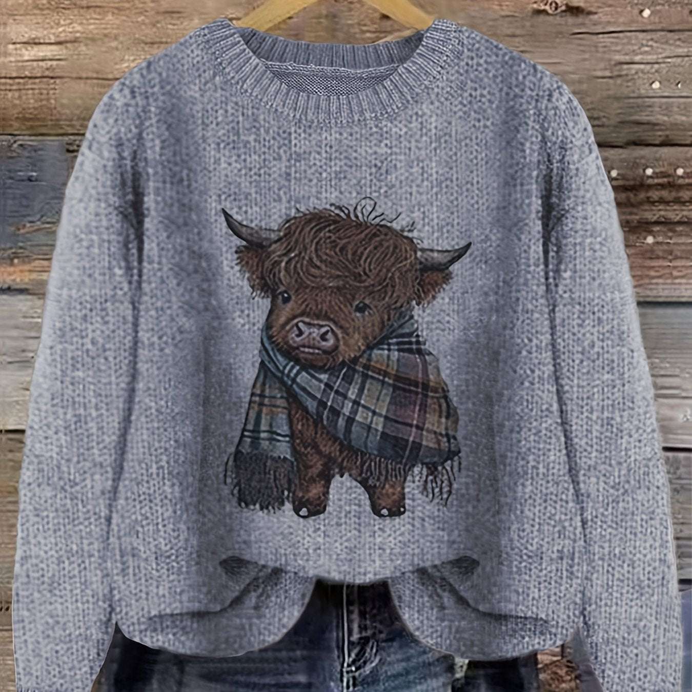 Cozy Color Block Pullover Sweater for Winter Wear Casual