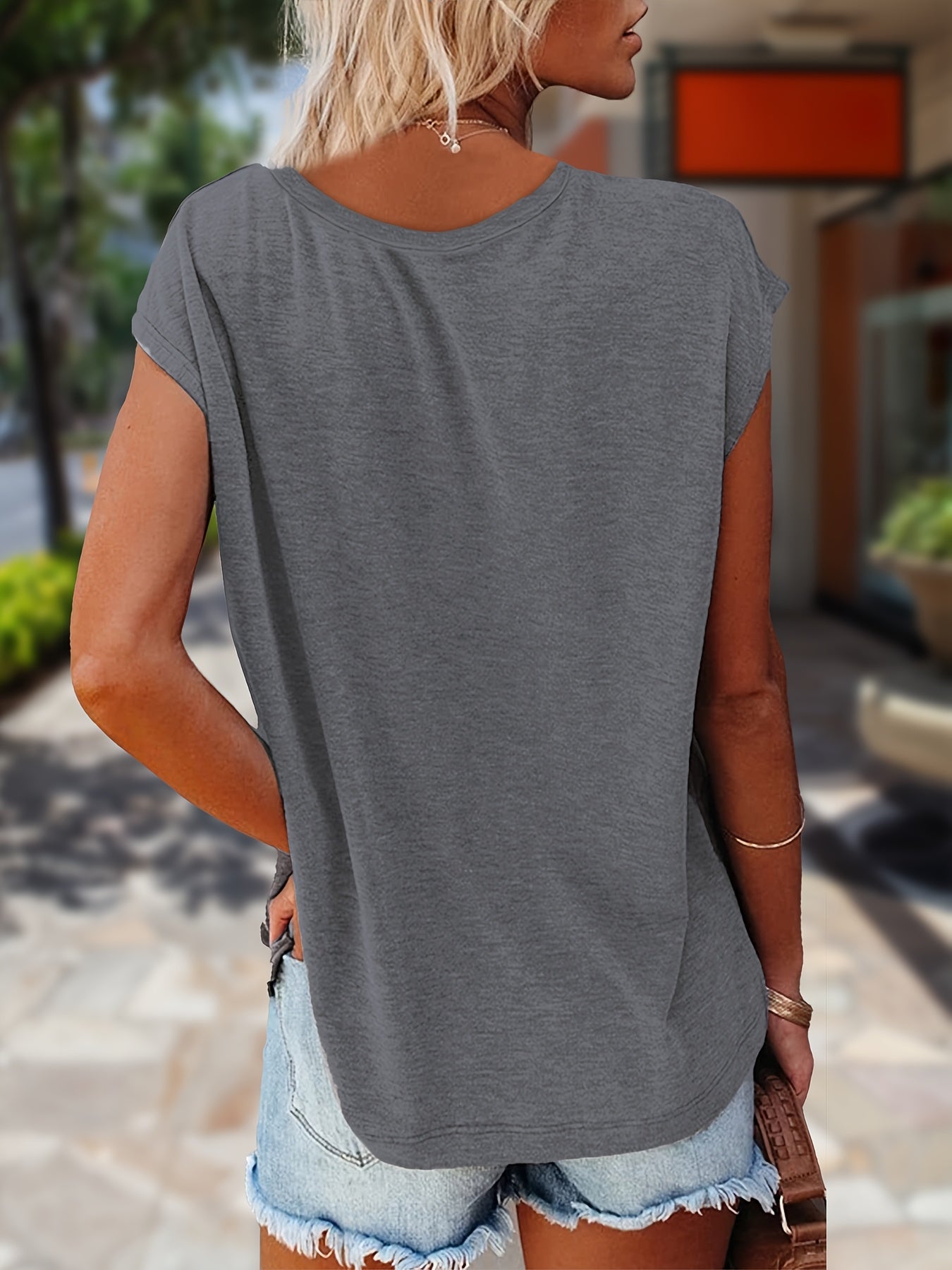 3PCS Women's Casual Short Sleeve T Shirts by H