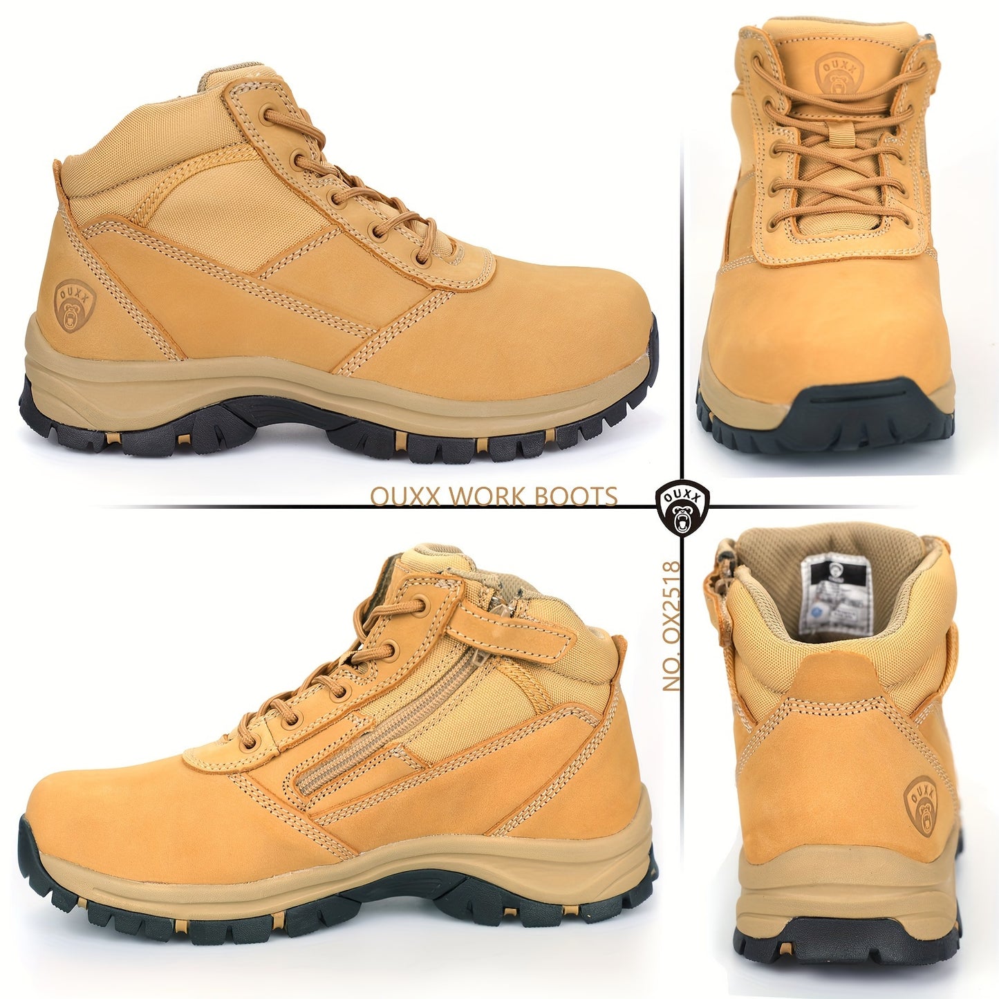 Whiskers Workouts And Wears Steel Toe Mens Mid Top Boots