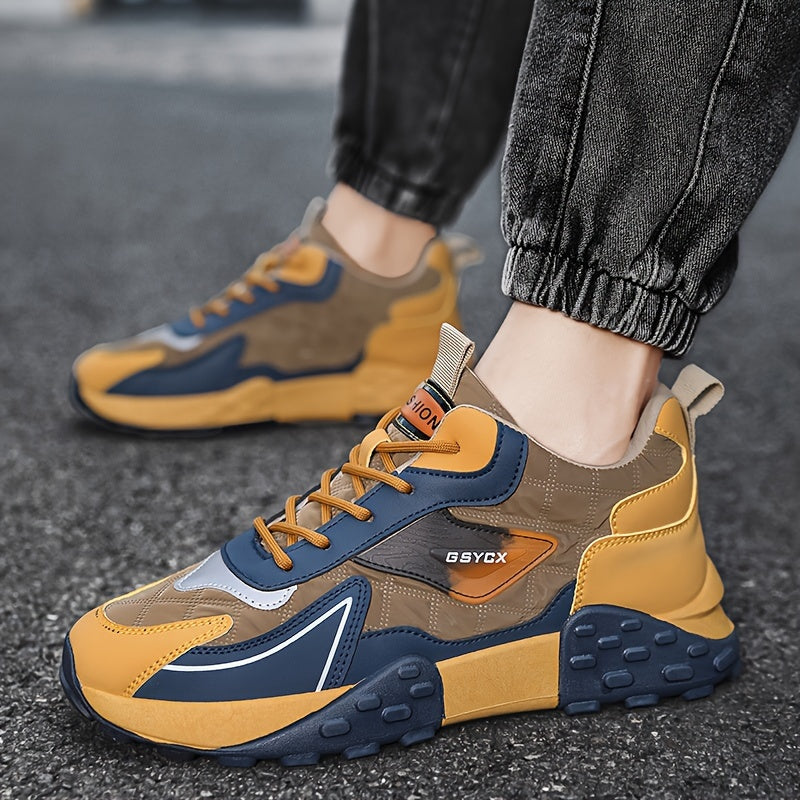 Men's Color Blocking Lace Up Shoes by Brand