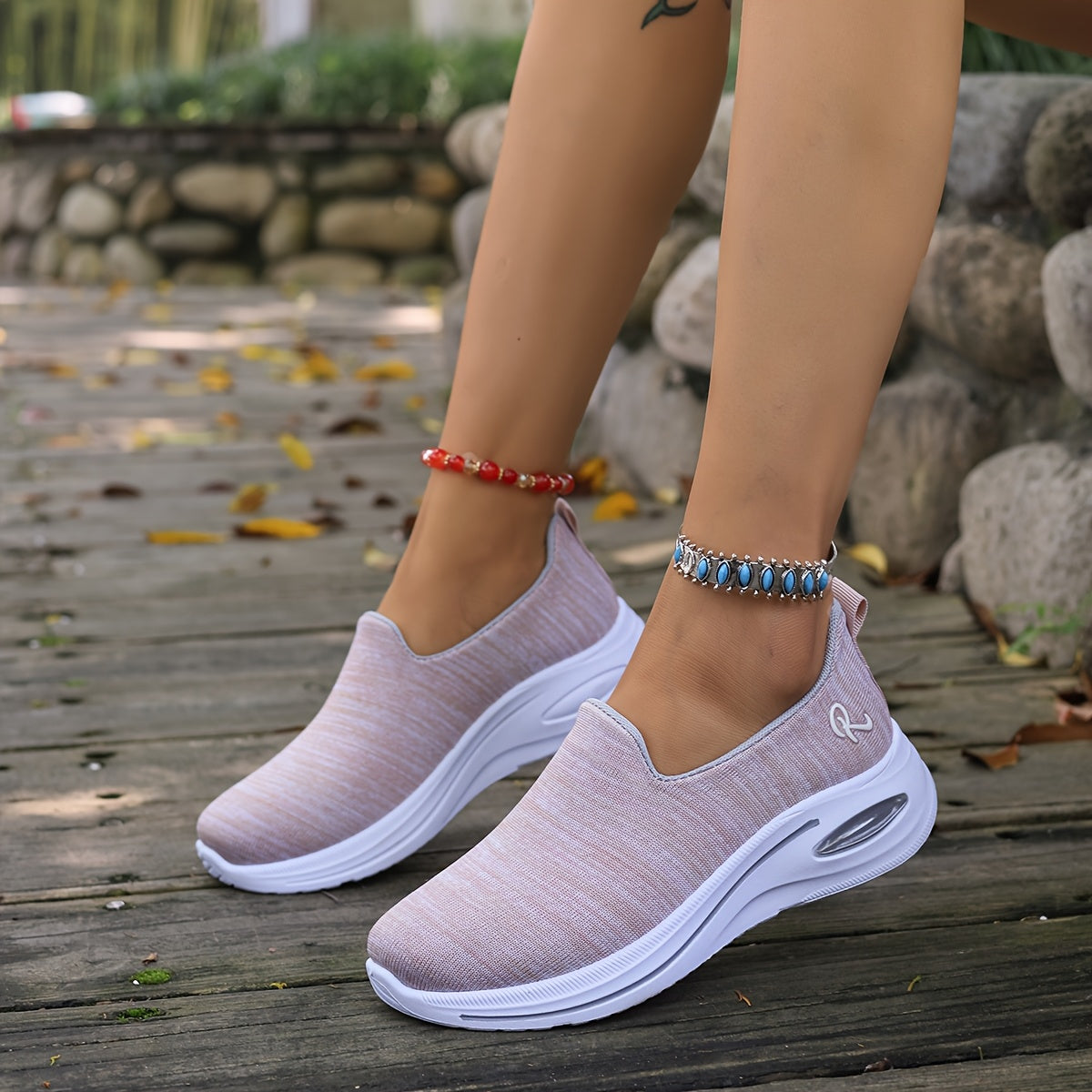 Whiskers, Workouts & Wears Breathable Slip On Sneakers