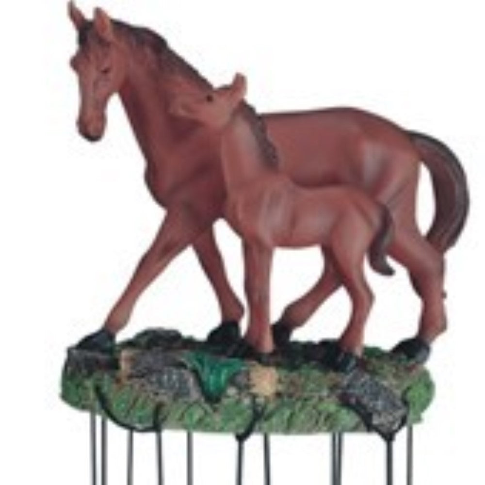 Horse and Foal Wind Chime Sculpture by Unique Decor