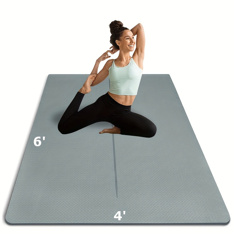 Large Home Exercise Mat by TPE for Yoga Pilates