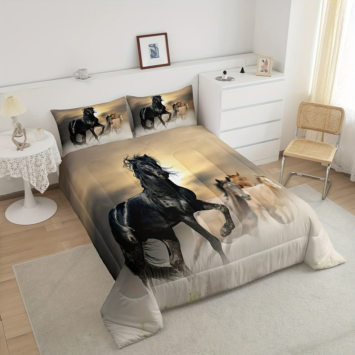 3D Horse Comforter Set by Galloping Horses