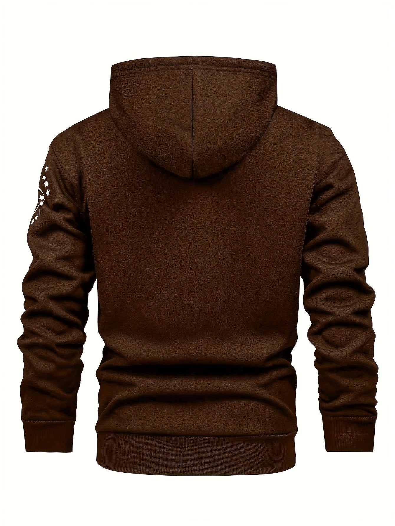 Men's Casual Print Fleece Jacket by Whiskers Workouts Wears