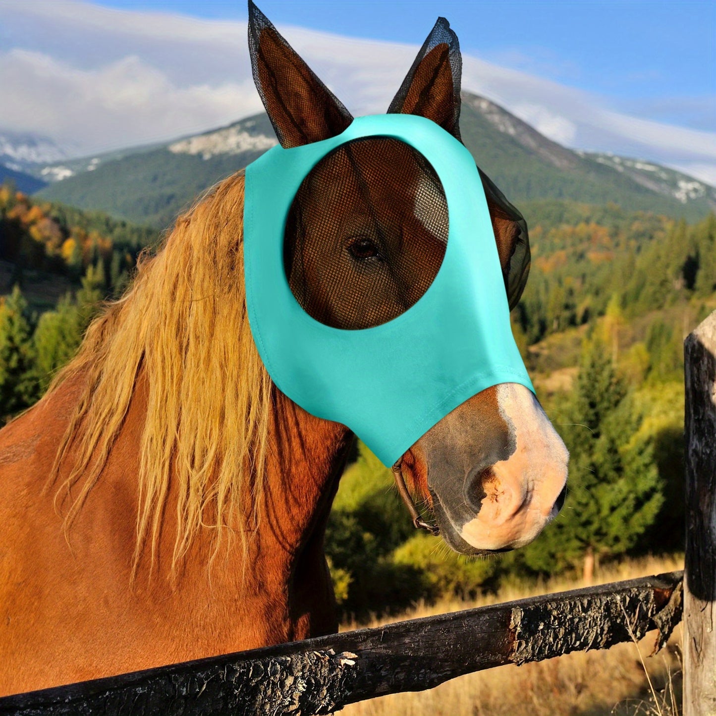4 Piece Horse Fly Masks with Ears by Brand Name