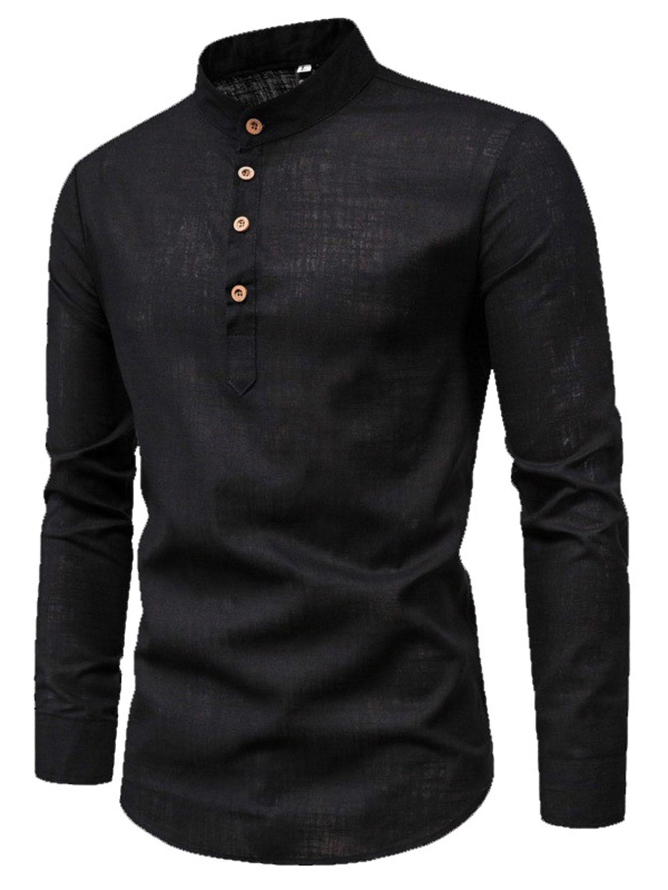European American Outdoor Casual Long Sleeve Cotton Shirt