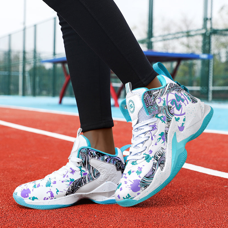 Whiskers Graffiti Basketball Sneakers Women Lightweight