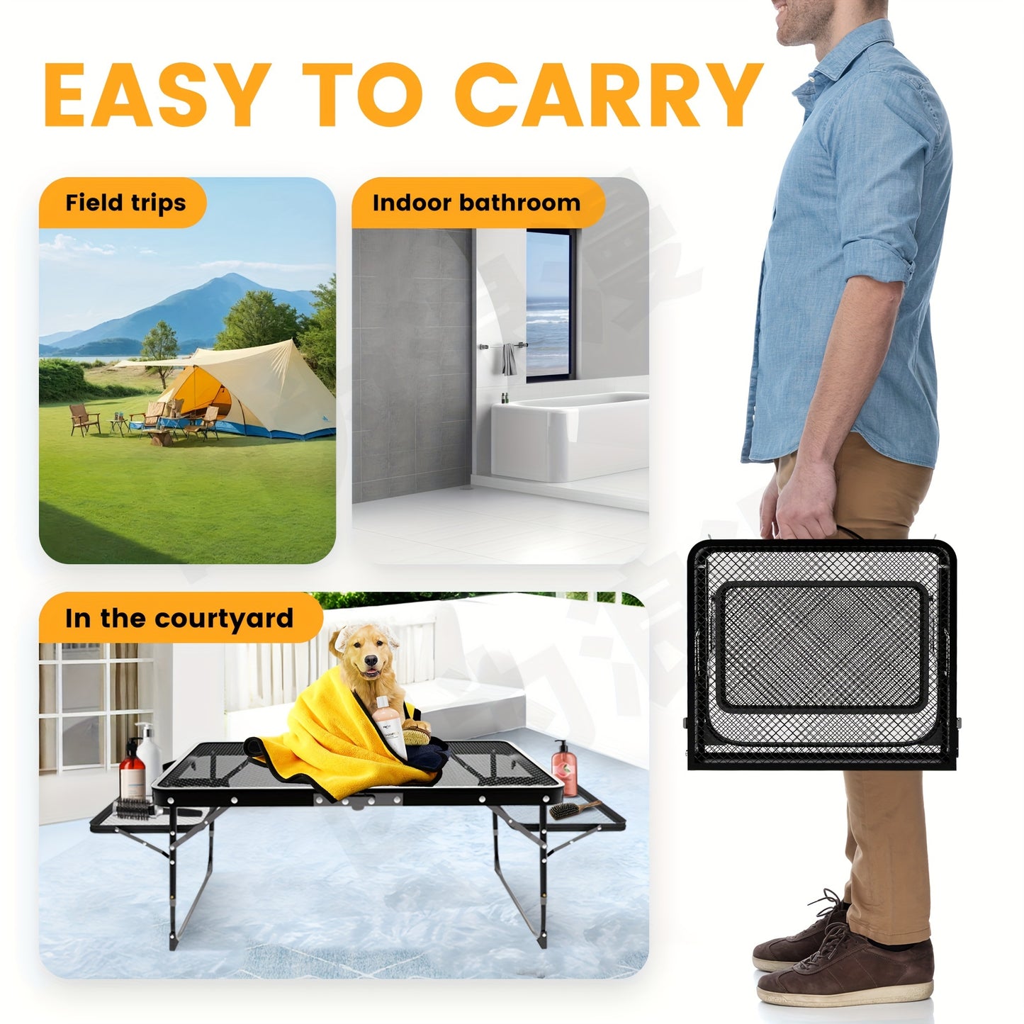 Portable Folding Pet Grooming Table by Unknown Brand