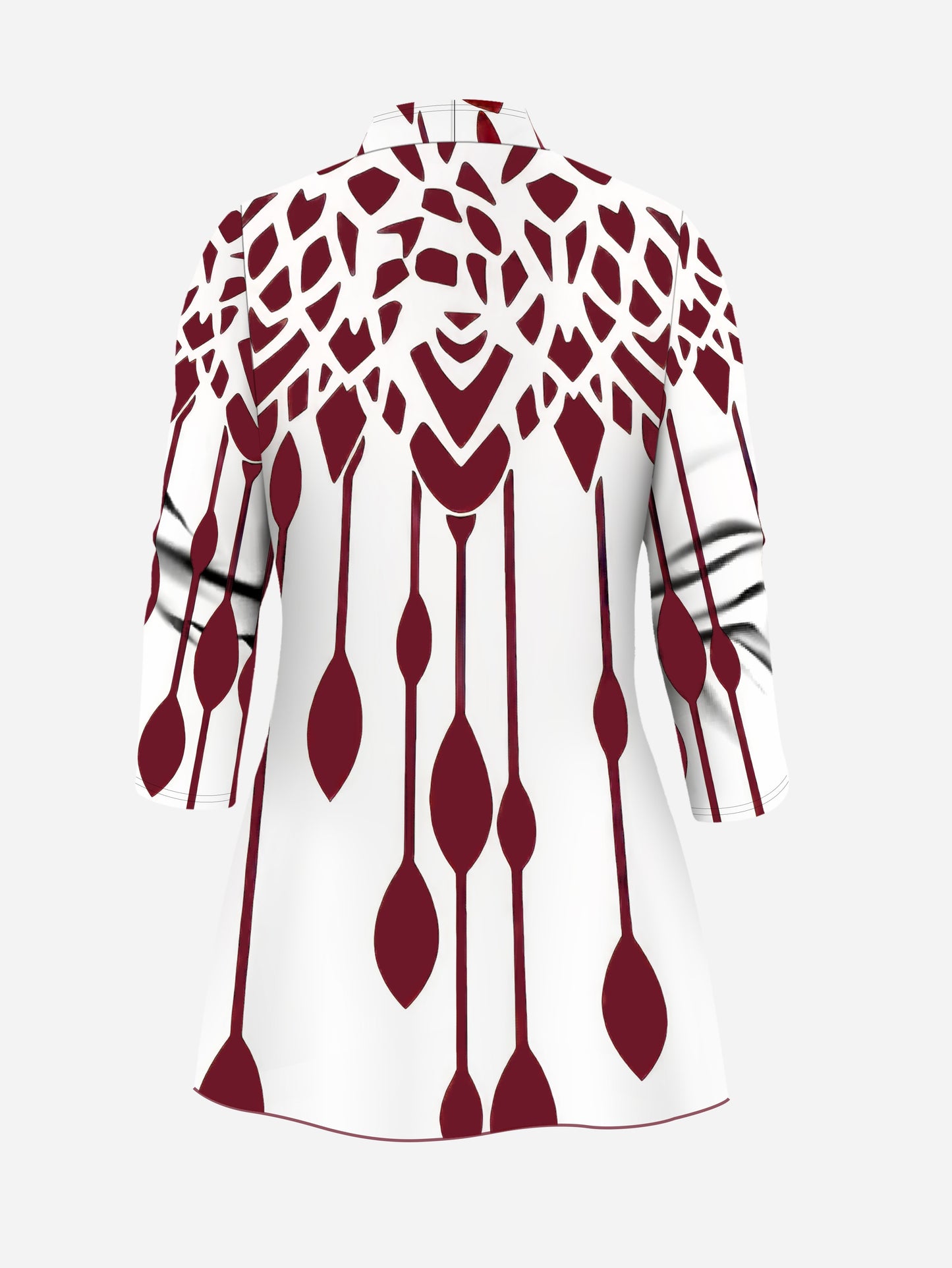 Easy Care Women's 3pcs Geometric Print Cardigan Set