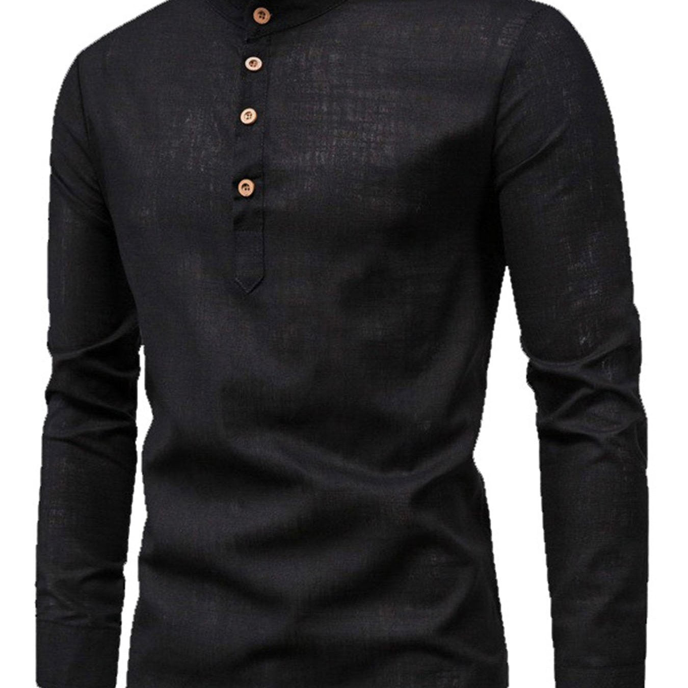 European American Outdoor Casual Long Sleeve Cotton Shirt