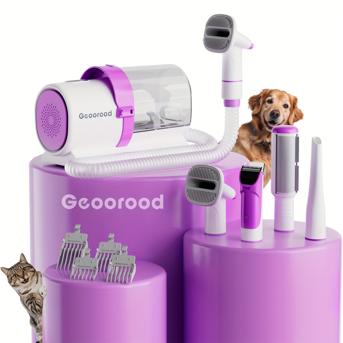 Dog Vacuum Brush For Shedding Grooming By Pog