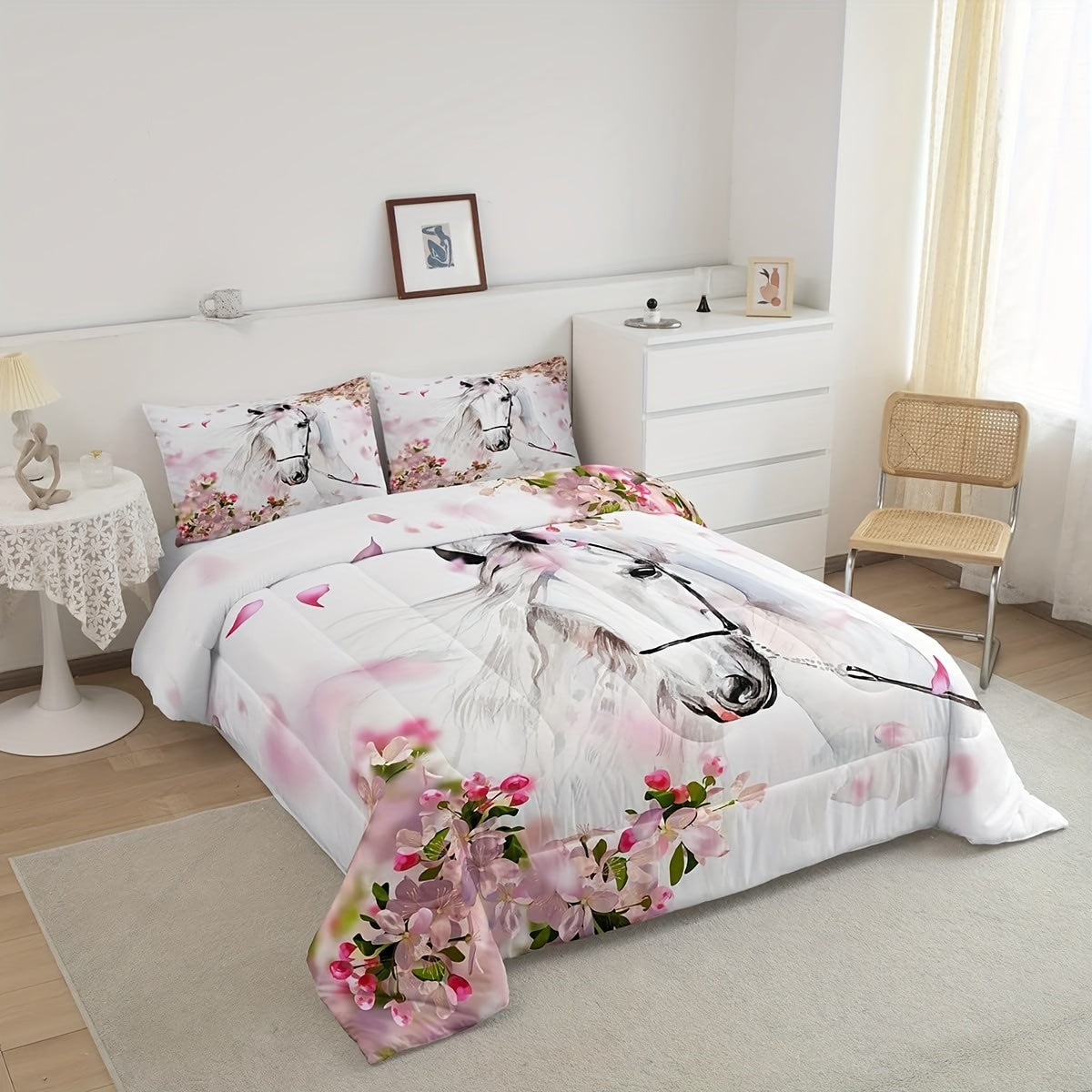 3D Horse Comforter Set by Wild Animal Horse Quilts