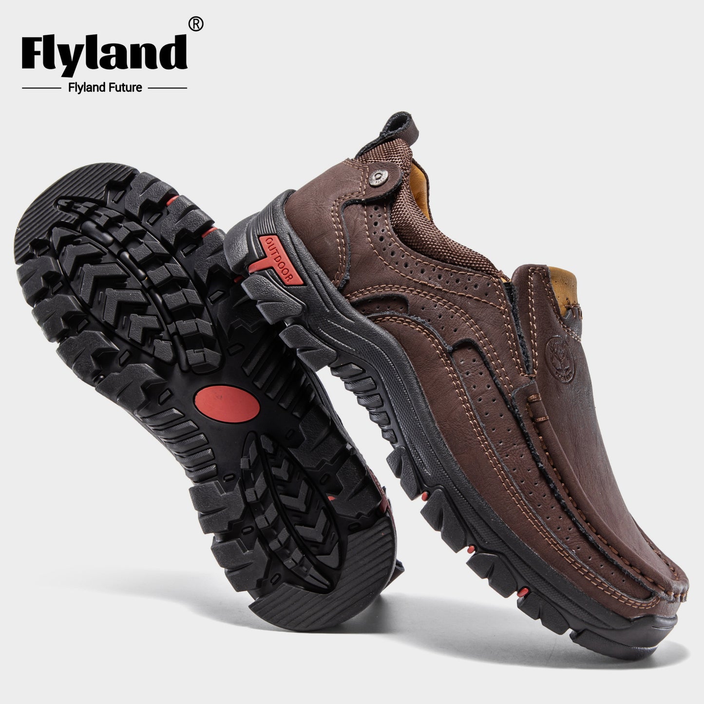 FLYLAND Mens Original Handmade Casual Leather Loafers