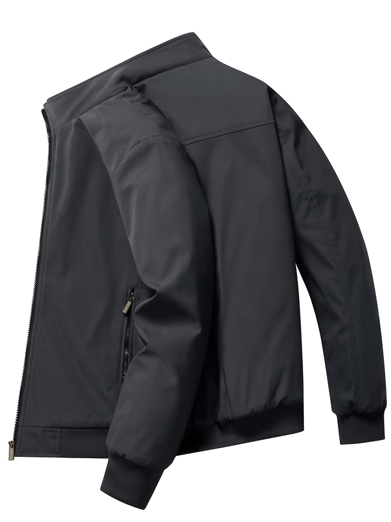 Whiskers Workouts Wears Warm Quilted Men's Windbreaker Jacket