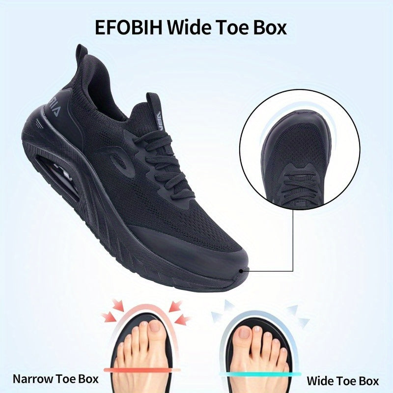 Men's Wide Toe Box Slip On Walking Shoes