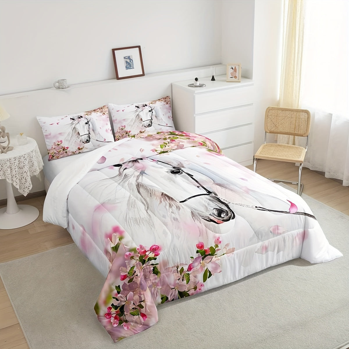 3D Horse Comforter Set by Wild Animal Horse Quilts
