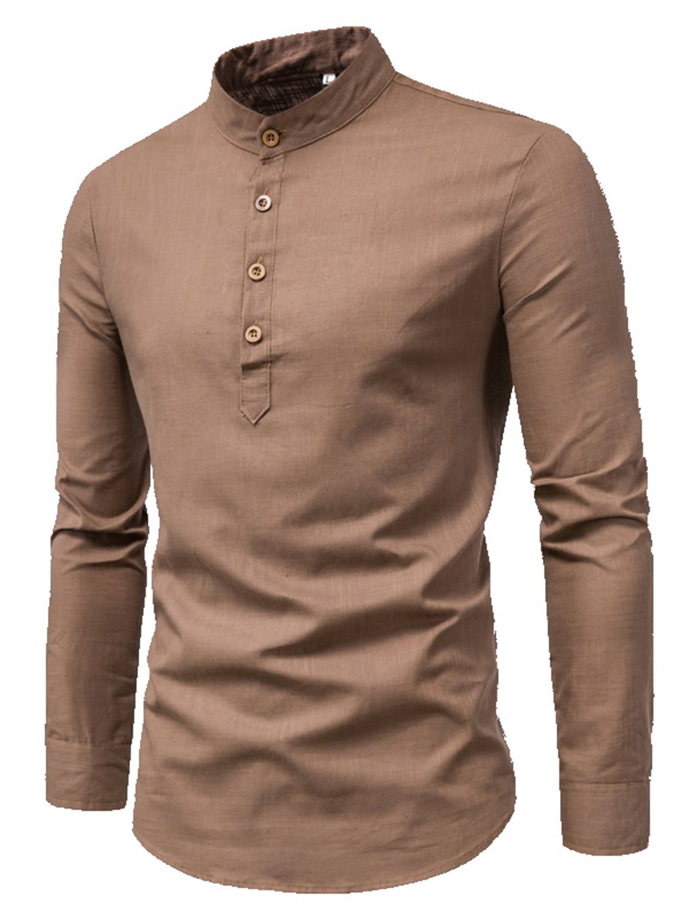 European American Outdoor Casual Long Sleeve Cotton Shirt