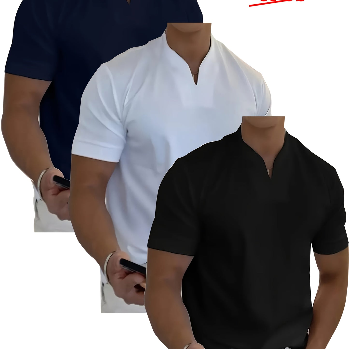 Summer Sports Tees Men Lightweight Short Sleeve Tops