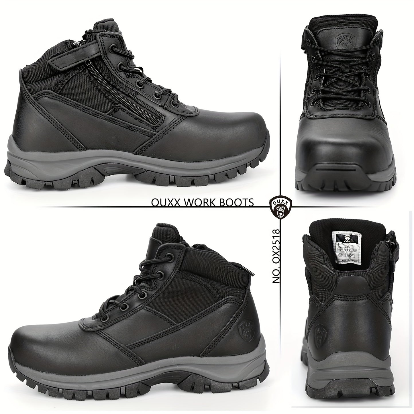 Whiskers Workouts And Wears Steel Toe Mens Mid Top Boots