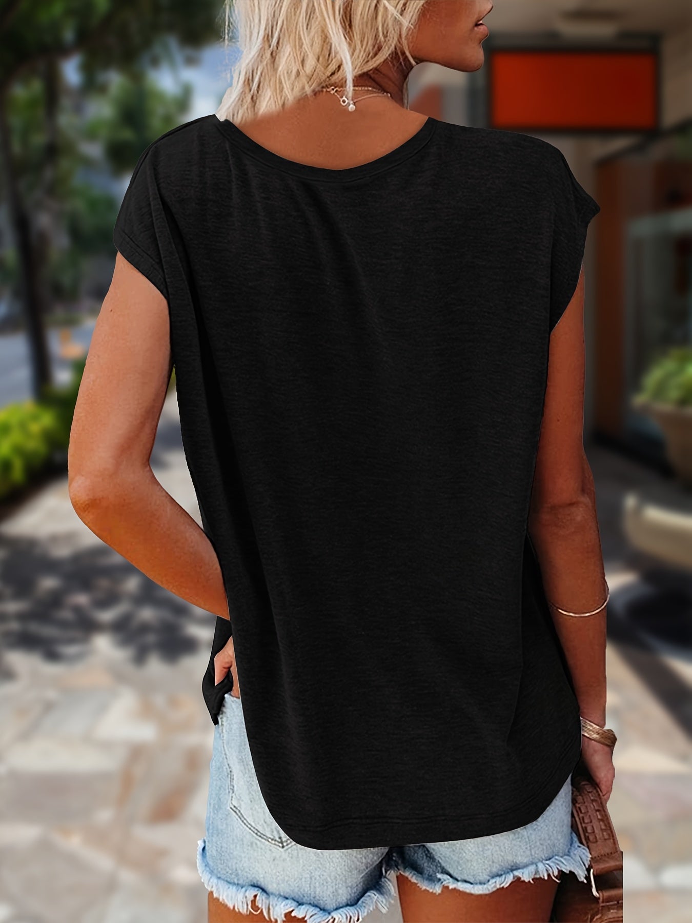 3PCS Women's Casual Short Sleeve T Shirts by H