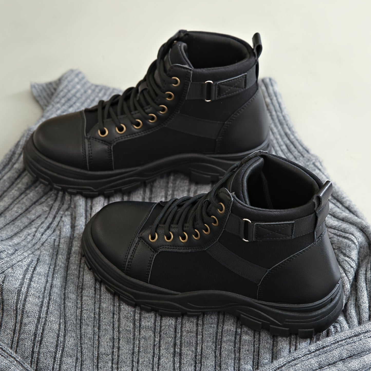 Whiskers Breathable Sneakers Womens Lace Up High Top Casual
