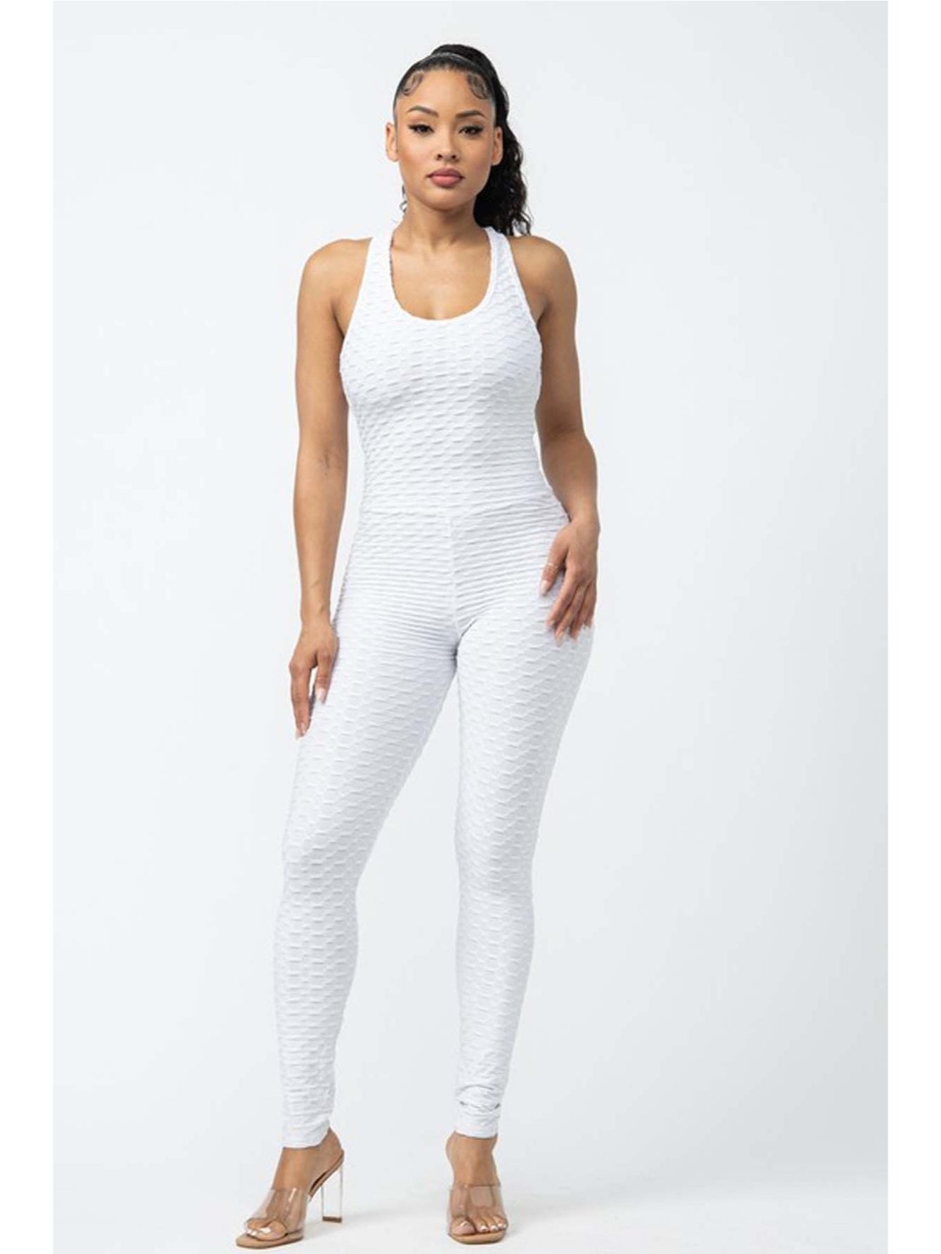 Women's Textured Scrunch Jumpsuit Set by Brand Name