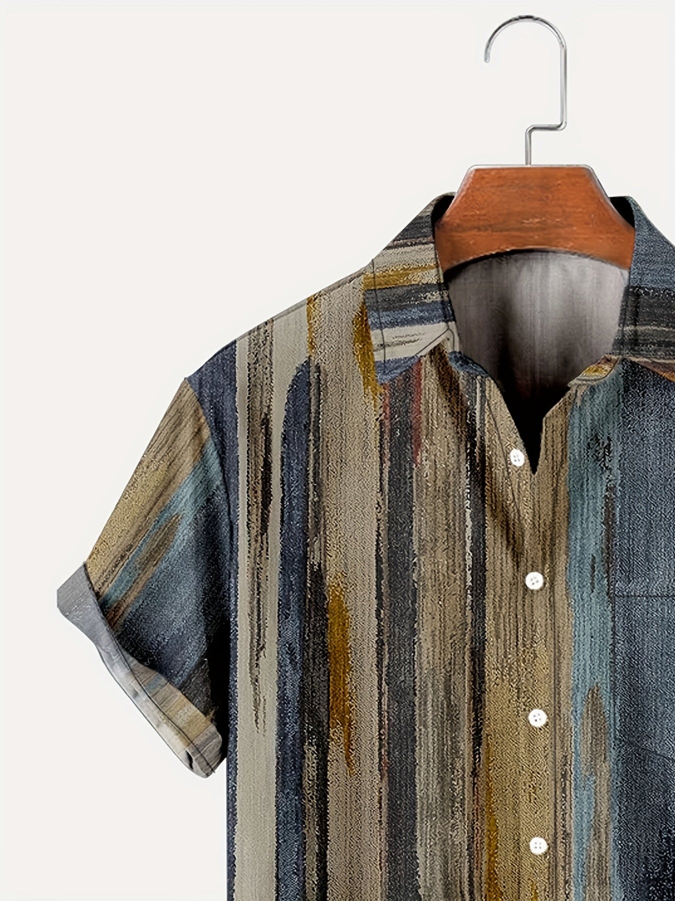 Whiskers Workouts And Wears Mens Retro Striped Shirt