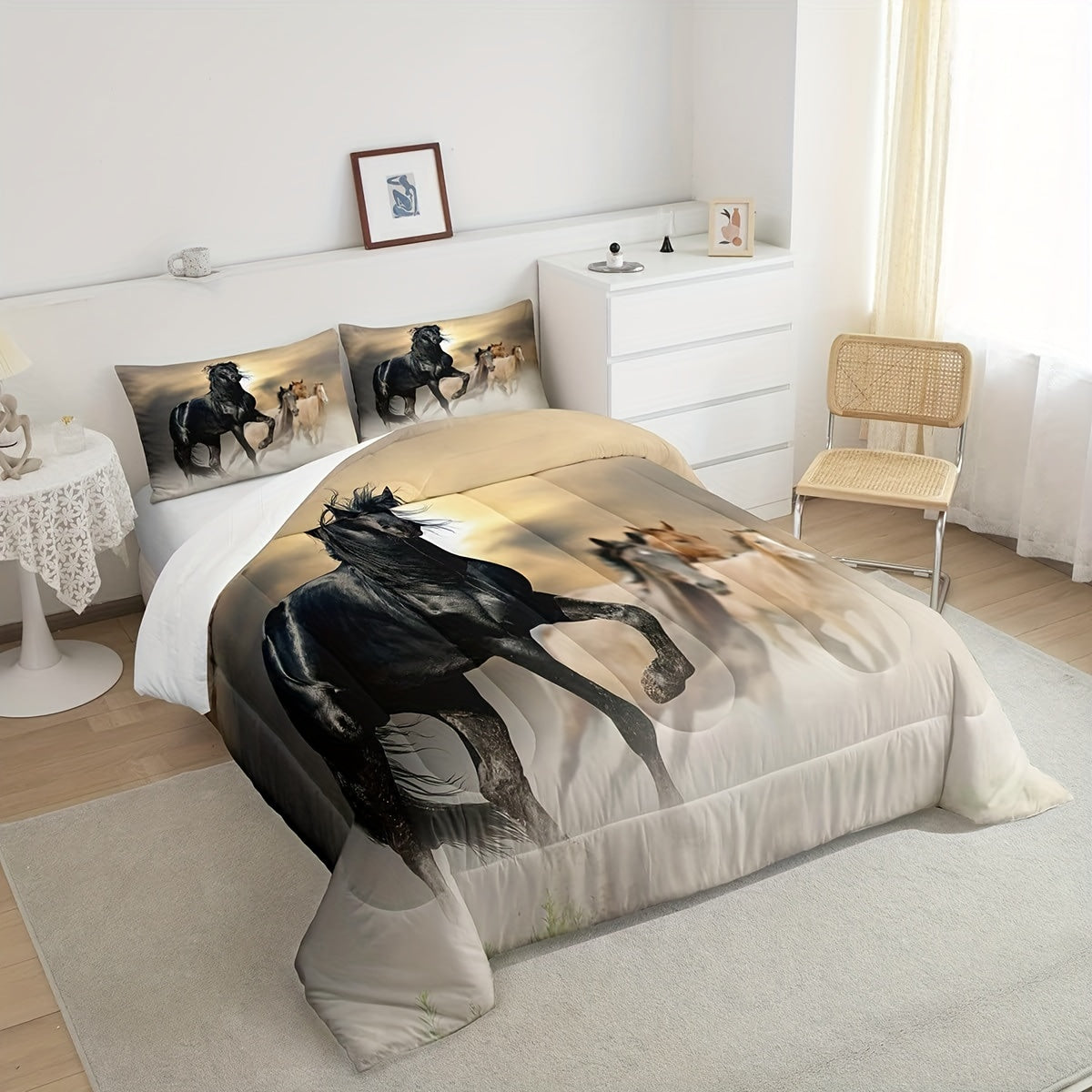 3D Horse Comforter Set by Galloping Horses