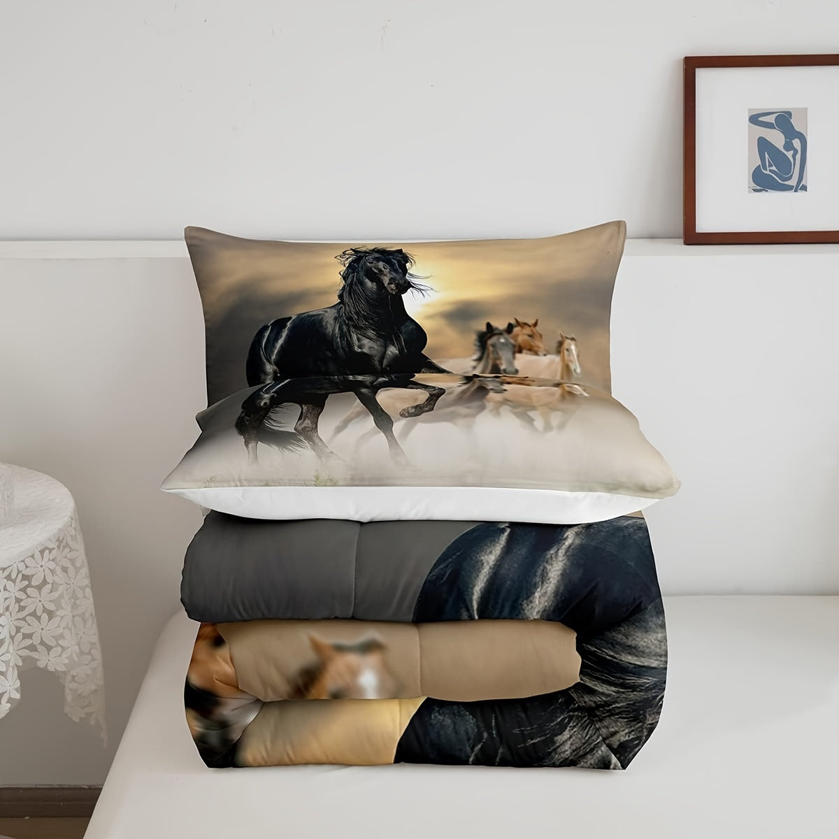 3D Horse Comforter Set by Galloping Horses