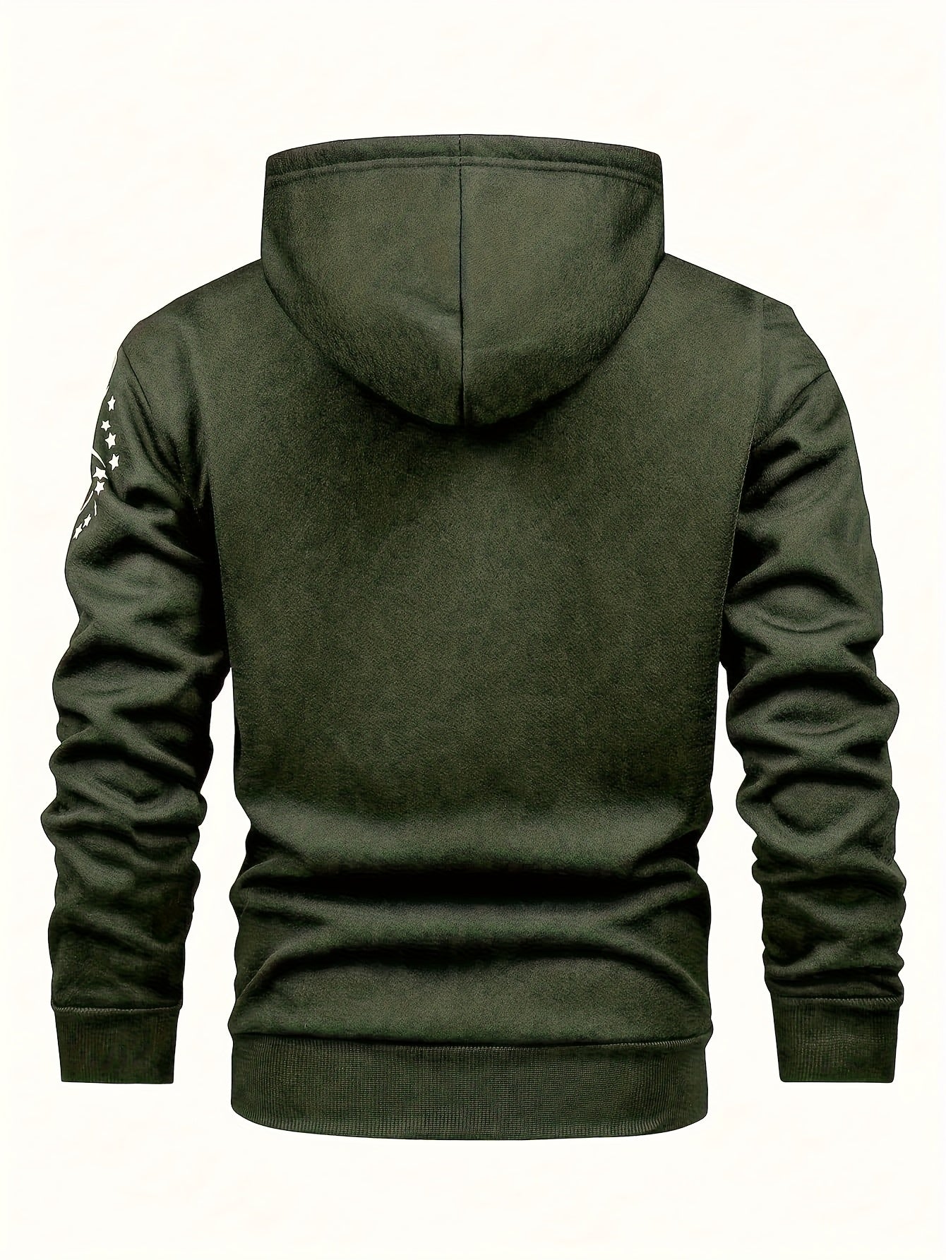 Men's Casual Print Fleece Jacket by Whiskers Workouts Wears