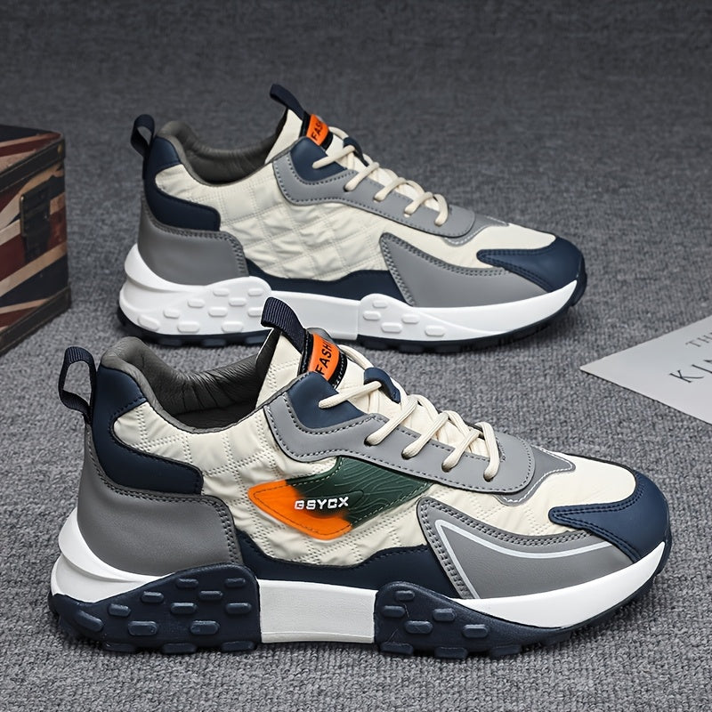 Men's Color Blocking Lace Up Shoes by Brand