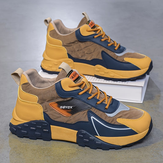 Men's Color Blocking Lace Up Shoes by Brand