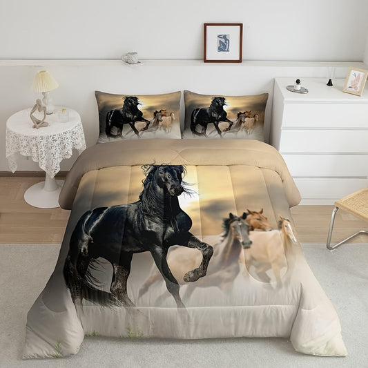 3D Horse Comforter Set by Galloping Horses
