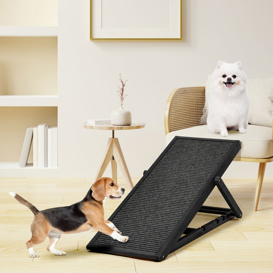 Adjustable Pet Ramp for Dogs and Cats Folding Stairs