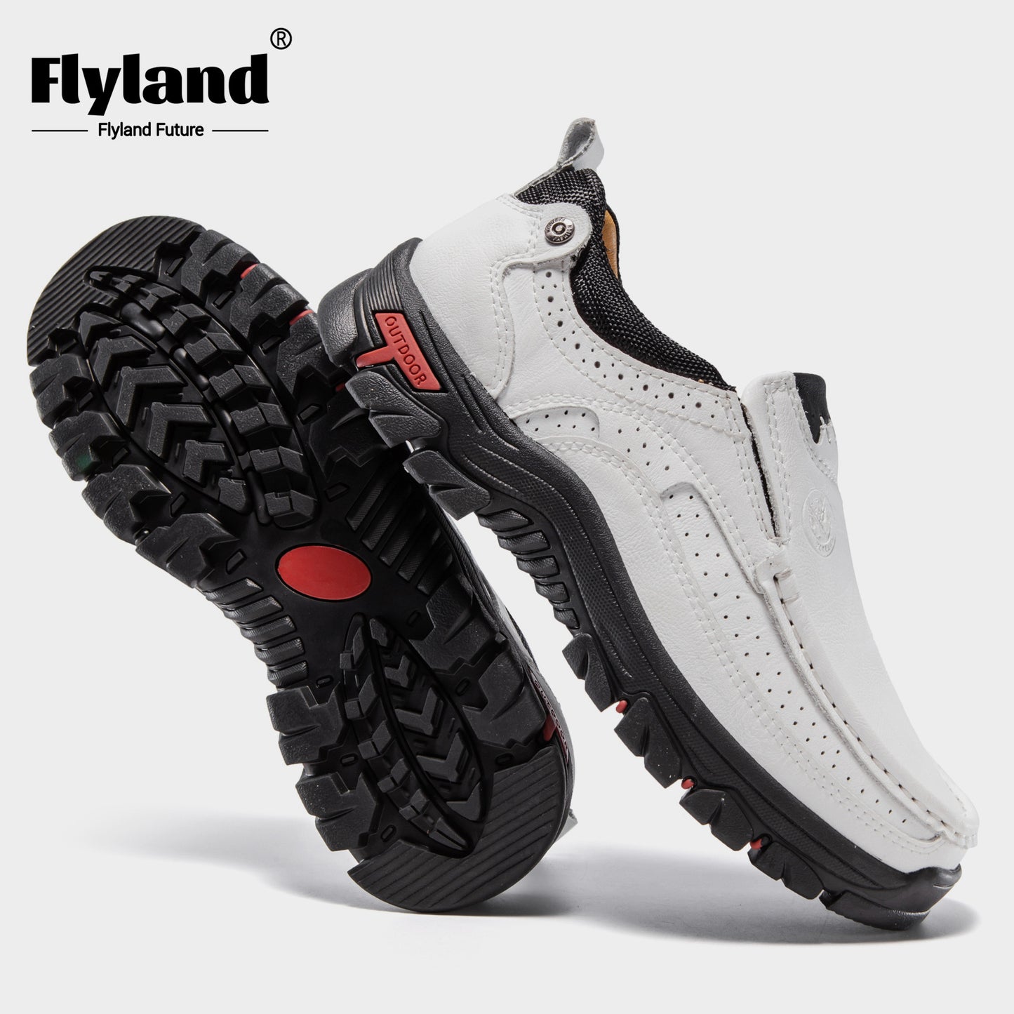 FLYLAND Mens Original Handmade Casual Leather Loafers