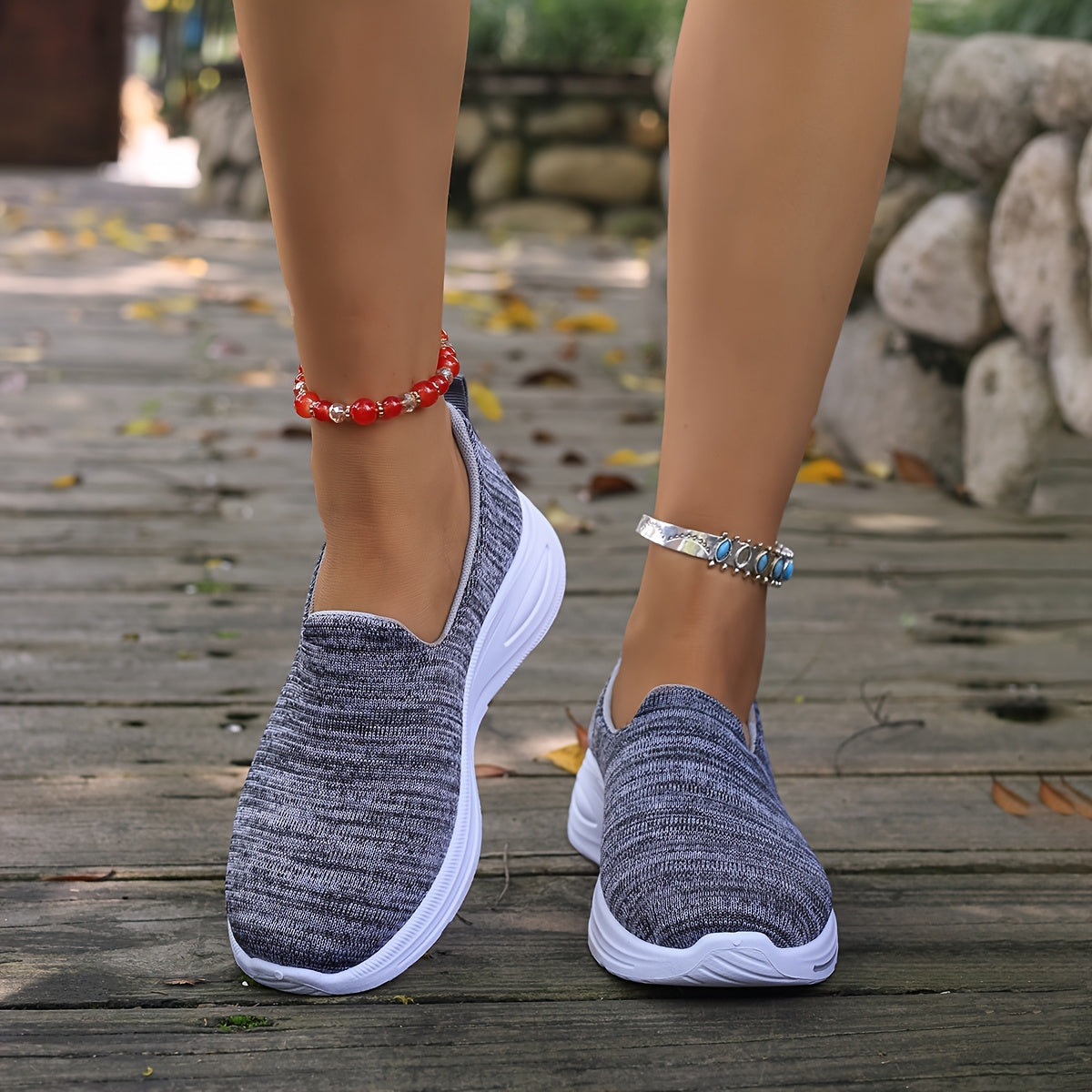 Whiskers, Workouts & Wears Breathable Slip On Sneakers
