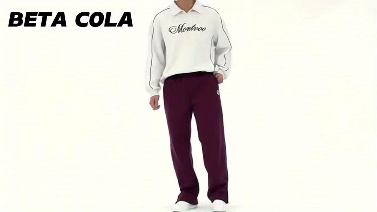 Men's Embroidered Casual Joggers Three Pack Warm Lounge Pants