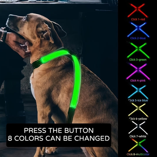 Pet LED Vest Rechargeable Nighttime Visibility For Dogs