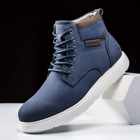 Flyland Mens Chukka Boots Vintage Genuine Leather Office