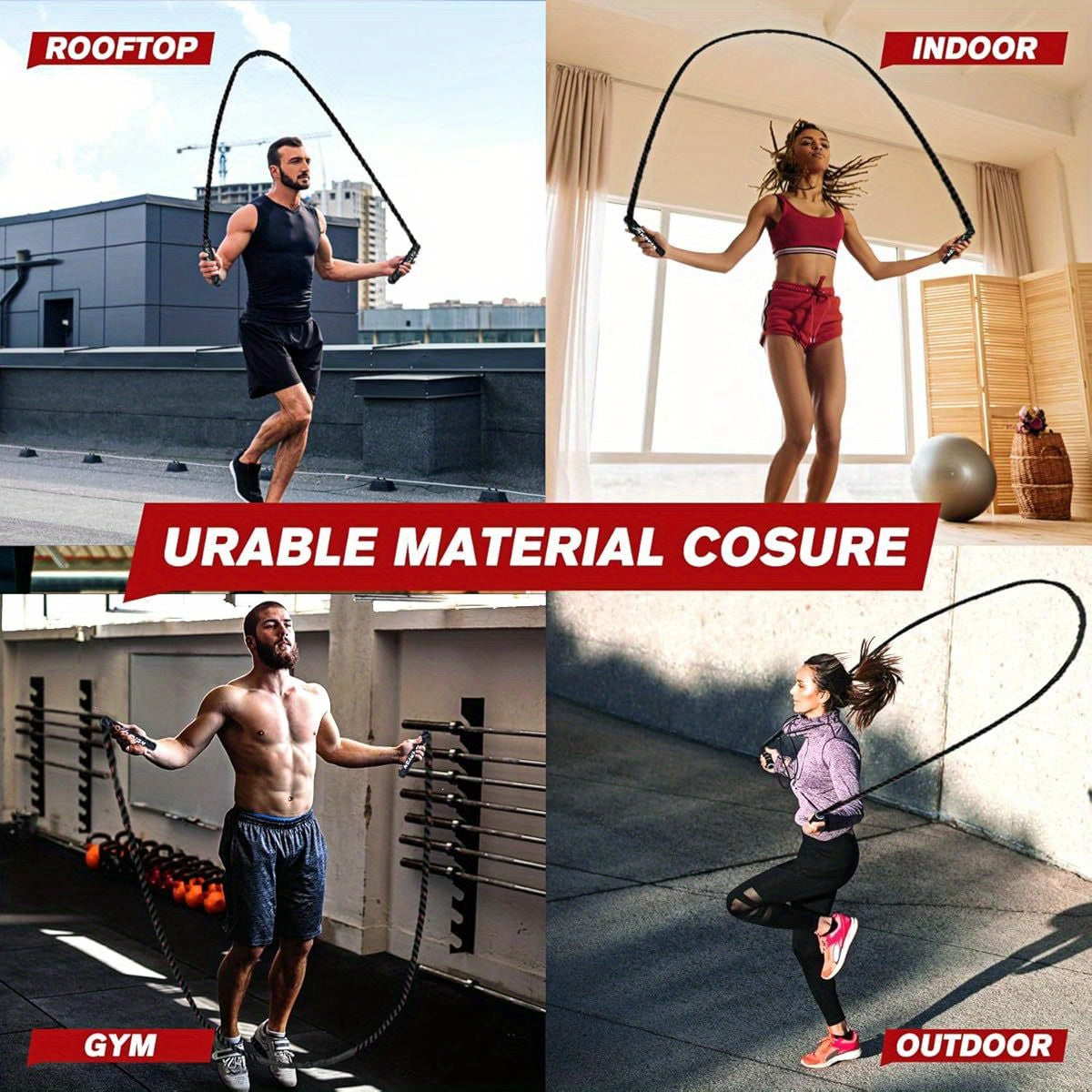 Weighted Jump Rope by Manufacturer for Strength Training