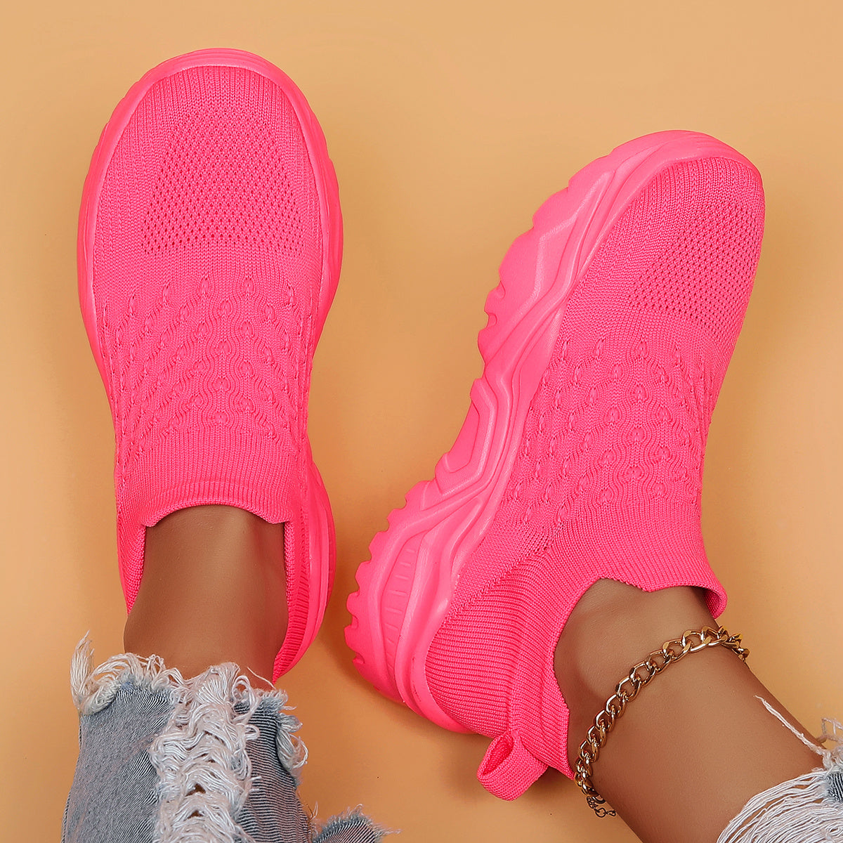 Whiskers, Workouts & Wears Breathable Slip-On Sneakers EVA