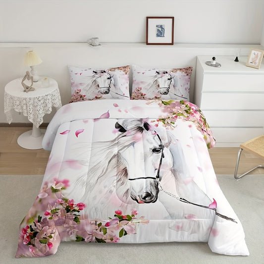3D Horse Comforter Set by Wild Animal Horse Quilts