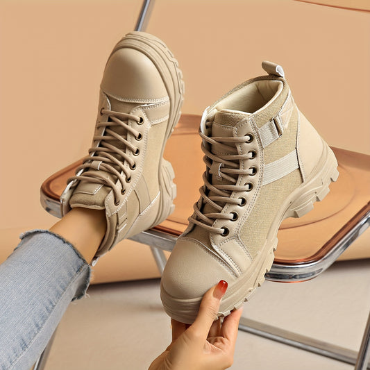 Whiskers Breathable Sneakers Womens Lace Up High Top Casual