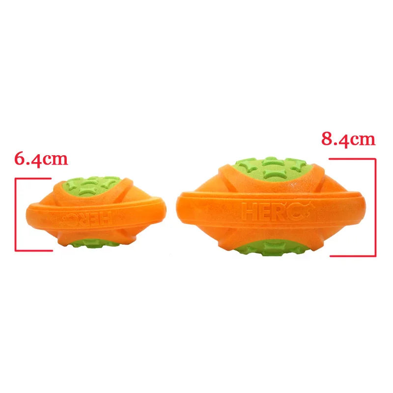 CAITEC Dog Football Toy Squeaky Floatable For Outdoors