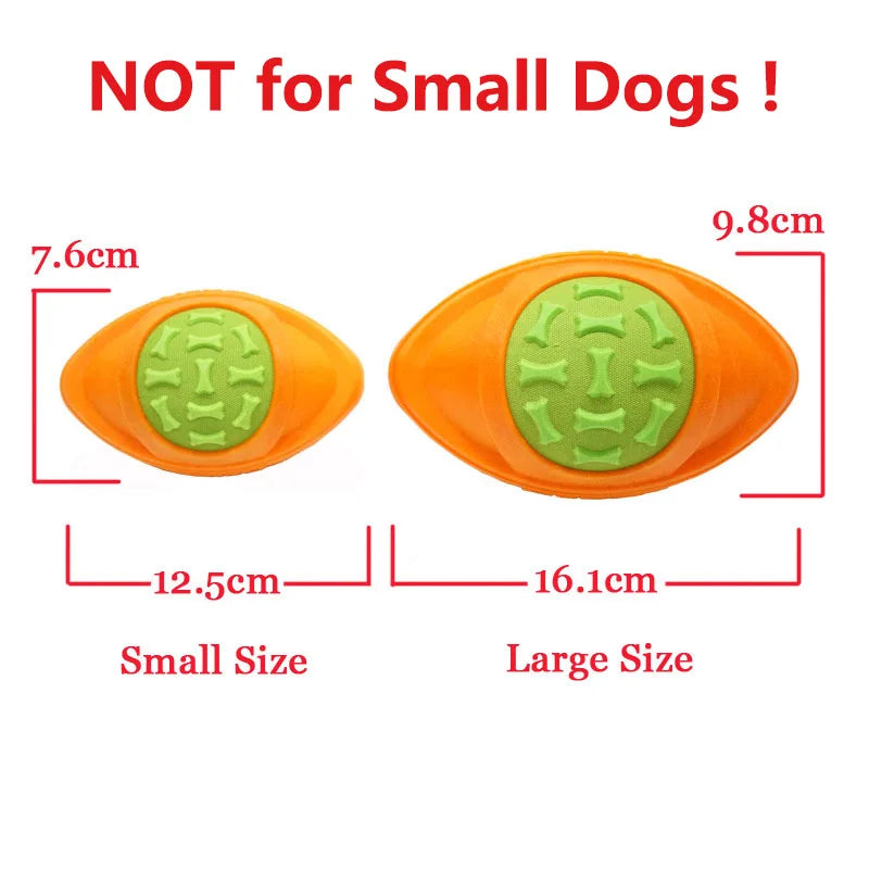 CAITEC Dog Football Toy Squeaky Floatable For Outdoors