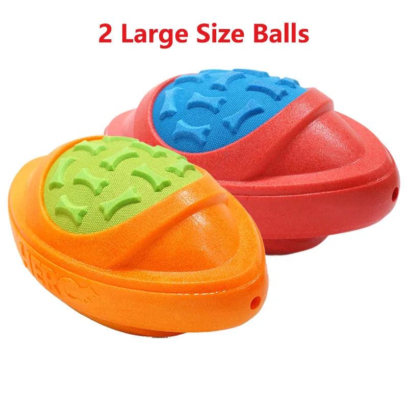 CAITEC Dog Football Toy Squeaky Floatable For Outdoors