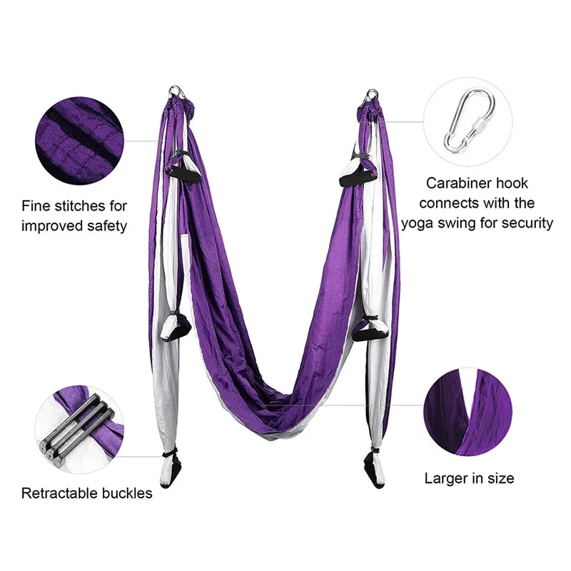Blue Song Anti Gravity Aerial Yoga Hammock For Inversion
